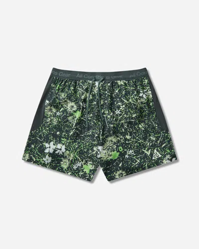 Nike Men S Acg Second Sunrise Dri-fit 6in Brief-lined Trail Running Shorts Mean In Green