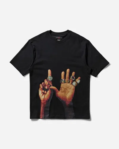 Nike Men S Flight Mvp Rings T-shirt Black In Black 