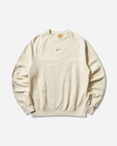 Nike Men S Nocta Fleece Crewneck Sweatshirt Alabaster In Multi