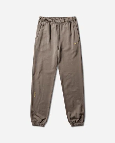 Nike Men S Nocta Fleece Pants Olive Grey In Brown