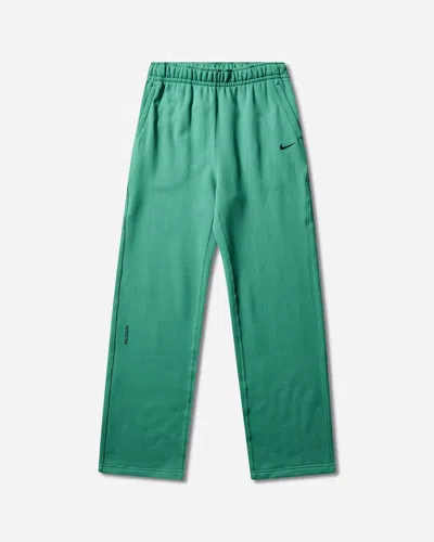 Nike Men S Nocta Open Hem Fleece Pants Neptune Green