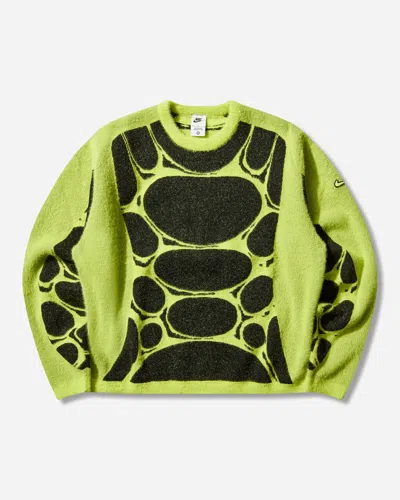 Nike Men S Project F.r.o.g. Jelly Cage Sweatshirt Black / Cream Ii / Volt Ice In Green