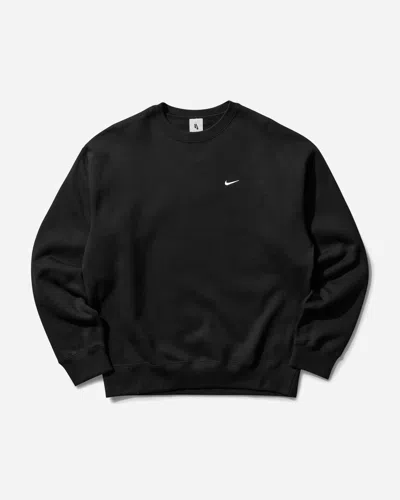 Nike Men S Solo Swoosh Crewneck Sweatshirt Black In Multicolor