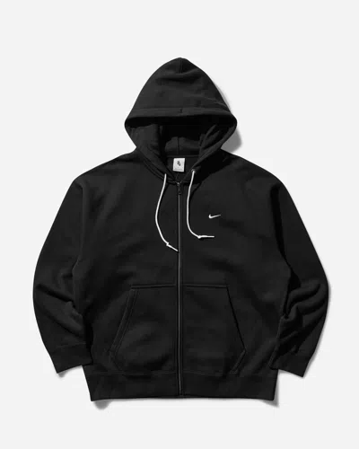 Nike Men S Solo Swoosh Full-zip Hoodie Black In Multicolor