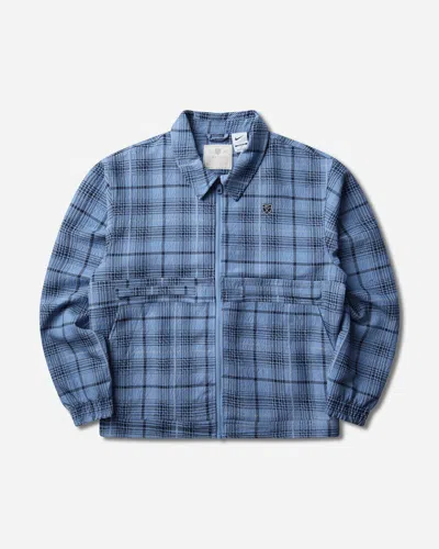 Nike Men S Tartan Loose Jacket Work In Blue