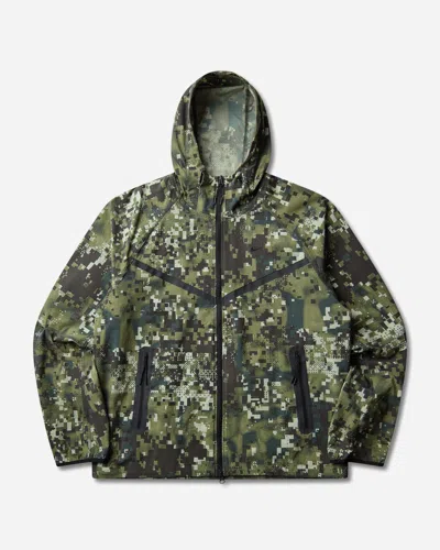 Nike Men S Tech Dri-fit Woven Full-zip Jacket Silver Sage / Black In Multi