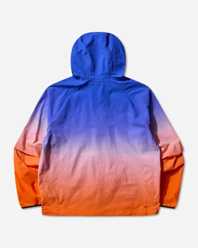Nike Men S Tech Woven Windrunner Full-zip Jacket Game Royal / Safety Orange In Multi