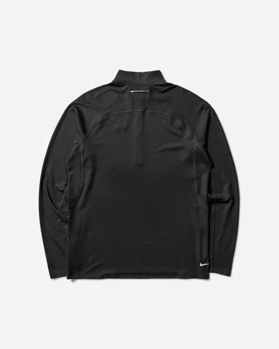 Nike Men S Trail Dri-fit 1/2-zip Longsleeve T-shirt In Black