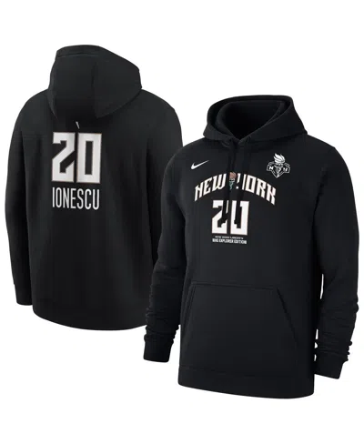 Nike Men's Sabrina Ionescu Black New York Liberty Explorer Edition Name Number Pullover Hoodie