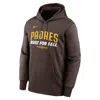 Nike Men's San Diego Padres 2025 Postseason Authentic Collection Menâs  Therma Mlb Pullover Hoodie In Brown