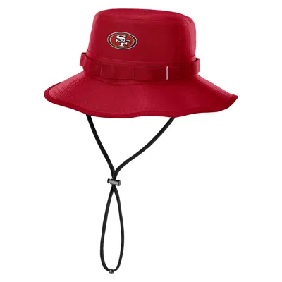 Nike Men's San Francisco 49ers Primetime Apex Boonie Nfl Dri-fit College Bucket Hat In Red