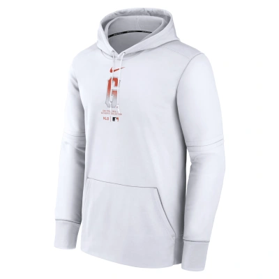 Nike Men's San Francisco Giants City Connect Practice  Therma Mlb Pullover Hoodie In White