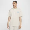 Nike Men's  Sb Logo Skate T-shirt In Brown
