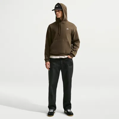 Nike Loose Denim Skate Pants In Black In Animal Print