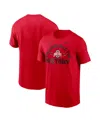 Nike Men's Scarlet Ohio State Buckeyes Ice Hockey Sport Drop T-shirt In Scarlet
