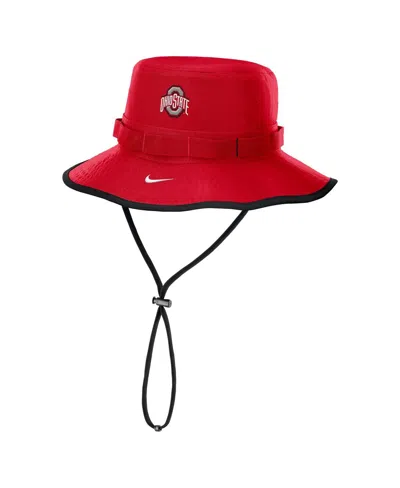 Nike Men's Scarlet Ohio State Buckeyes 2024/25 On-field Apex Performance Boonie Bucket Hat