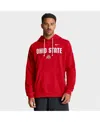 Nike Scarlet Ohio State Buckeyes 2025 Sideline Standard Issue Dri-fit Hoodie In Red