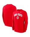 Nike Scarlet Ohio State Buckeyes Slam Dunk Long Sleeve T-shirt In Scarlet