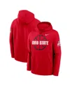Nike Ohio State Buckeyes Club Basketball Icon  Men's College Pullover Hoodie In Scarlet