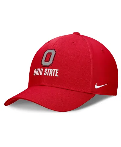 NIKE MEN'S SCARLET OHIO STATE BUCKEYES CAMPUS CLUB ADJUSTABLE HAT
