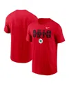 Nike Scarlet Ohio State Buckeyes Campus Local T-shirt In Scarlet