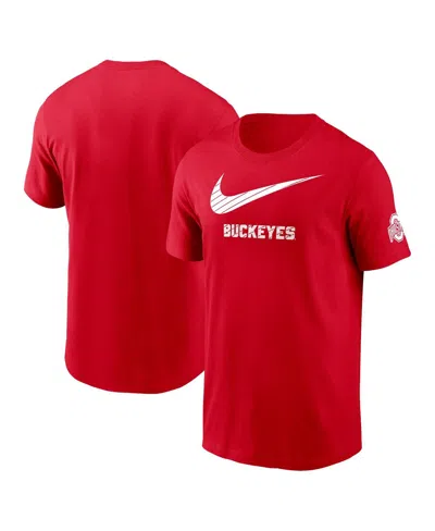 NIKE MEN'S SCARLET OHIO STATE BUCKEYES CAMPUS MASCOT T-SHIRT