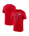 Nike Scarlet Ohio State Buckeyes Campus Shadow Legend Performance T-shirt In Red