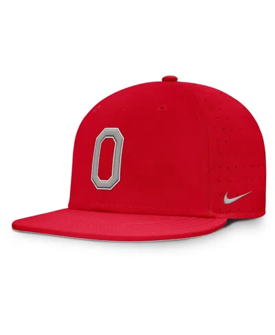 Nike Men's Scarlet Ohio State Buckeyes On-field Dugout True Performance Fitted Hat