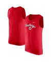 Nike Men's Scarlet Ohio State Buckeyes Vintage-like Logo Performance Tank Top In Scarlet