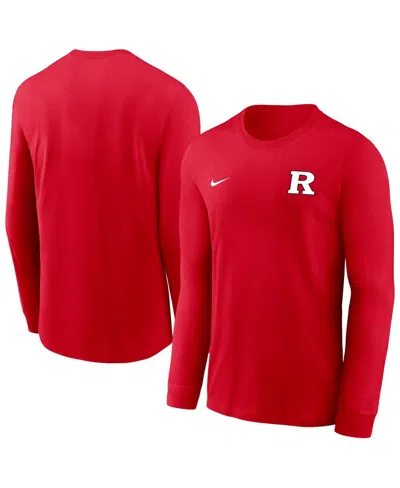 Nike Men's Scarlet Rutgers Scarlet Knights Legend Dri-fit Long Sleeve T-shirt In Red