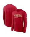 Nike San Francisco 49ers Play To Win Essential  Men's Nfl Long-sleeve T-shirt In Red