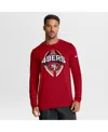 Nike Men's Scarlet San Francisco 49ers Legend Icon Performance T-shirt In Red