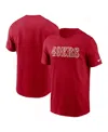 Nike Scarlet San Francisco 49ers Primetime Legend Wordmark Performance T-shirt In Red
