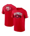 Nike Scarlet San Francisco 49ers Rewind Front And Back Hit Essential T-shirt In Red