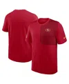 Nike San Francisco 49ers Sideline Coach  Men's Dri-fit Nfl Top In Red