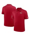 Nike San Francisco 49ers Sideline Victory Stripe  Men's Dri-fit Nfl Polo In Red