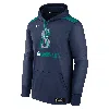 Nike Men's Seattle Mariners Authentic Collection  Therma Mlb Pullover Hoodie In Blue