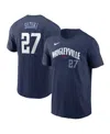 Nike Men's Seiya Suzukiâ Navy Chicago Cubs Fuse City Connect Name Number T-shirt In Blue