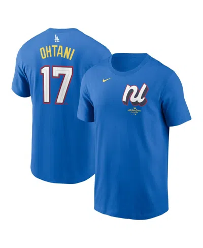 Nike Men's Shohei Ohtani Royal National League 2025 All-star Edition Name Number T-shirt In Blue
