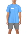 Nike Men's Short-sleeve Hydroguard Swim T-shirt In Blue
