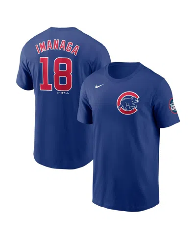 Nike Men's Shota Imanaga Royal Chicago Cubs 2025 Mlb World Tour: Tokyo Series Name Number T-shirt