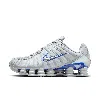 Nike Shox Tl "wolf Grey" Sneakers In Wolf Grey/metallic Silver/blue