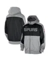 Nike Silver San Antonio Spurs Authentic On-court Showtime Performance Full-zip Hoodie In Silver