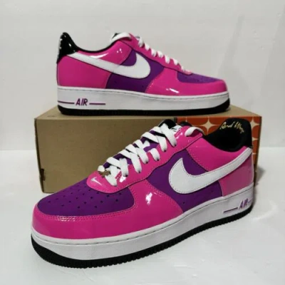 Pre-owned Nike Men's Size 9 -  Air Force 1 Low World Tour Pack - Las Vegas (fv6150 600) In Pink