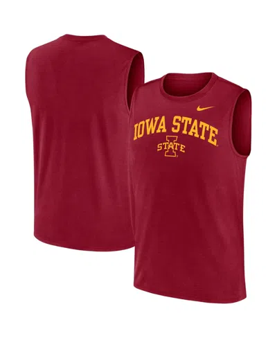 Nike Men's Sleeveless Dri-fit Graphic Tank Top In Red