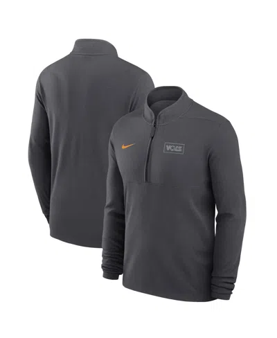 Nike Men's Smokey Grey Tennessee Volunteers Victory Dri-fit Half-zip Pullover Sweatshirt In Gray
