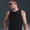 Nike Men's Solar Chase Dri-fit Adv Running Tank Top In Black