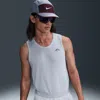 Nike Men's Solar Chase Dri-fit Adv Running Tank Top In Grey