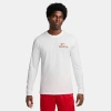 Nike Men's Sole Precision Long-sleeve Basketball T-shirt In Summit White