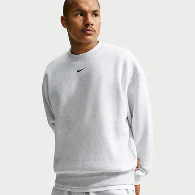 Nike Men's Solo Fleece Crew-neck Sweatshirt In Brown